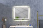 36*30 LED Mirror for Bathroom with Lights; Dimmable; Anti-Fog; Lighted Bathroom Mirror with Smart Touch Button; Memory Function